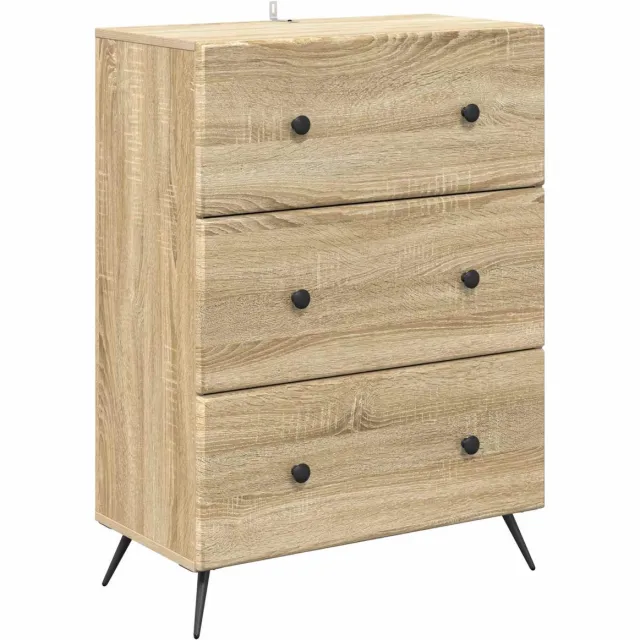 vidaXL Ladekast - 66 - x - 34,5 - x - 90 - cm - Bewerkt - hout - Sonoma - Eiken Sonoma eiken