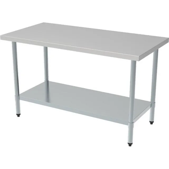 Combisteel Demontabele RVS Werktafel | Bodemschap | Demontabel | 180cm| Combisteel | 7490.0050 Grijs