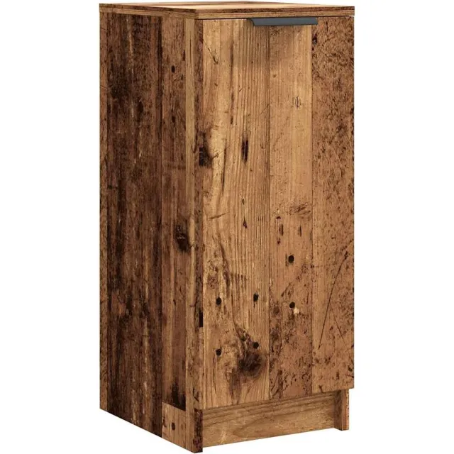 vidaXL Schoenenkast - 29,5x35x70 - cm - bewerkt - hout - oud - houtkleurig oud hout