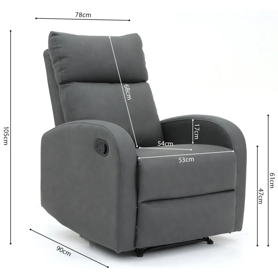relaxfauteuil Myrthe taupe, foto 5