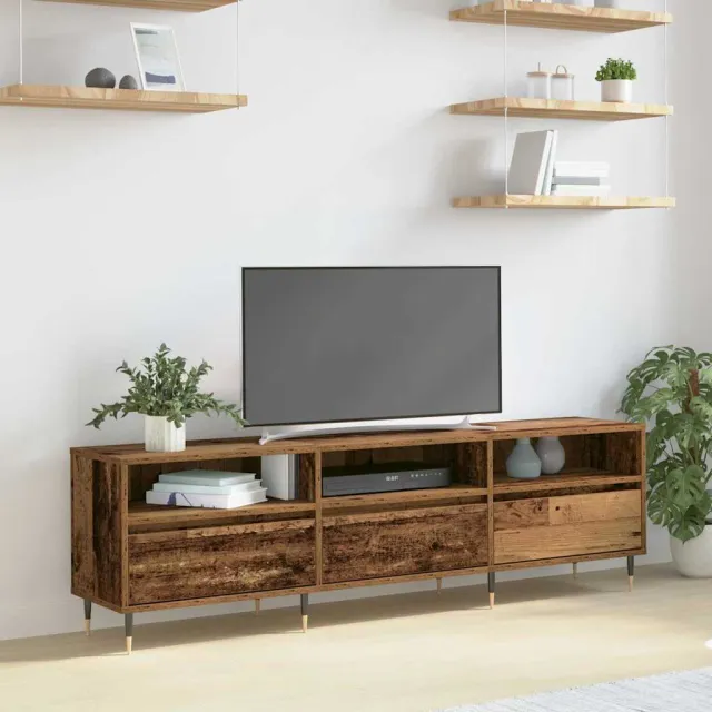 vidaXL TV-kast 150 x 30 x 45 cm Oud Hout Bewerkt hout bruin, foto 2