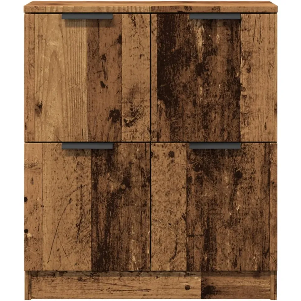 vidaXL Dressoir 60x30x70 cm bewerkt hout oud houtkleurig bruin, foto 4