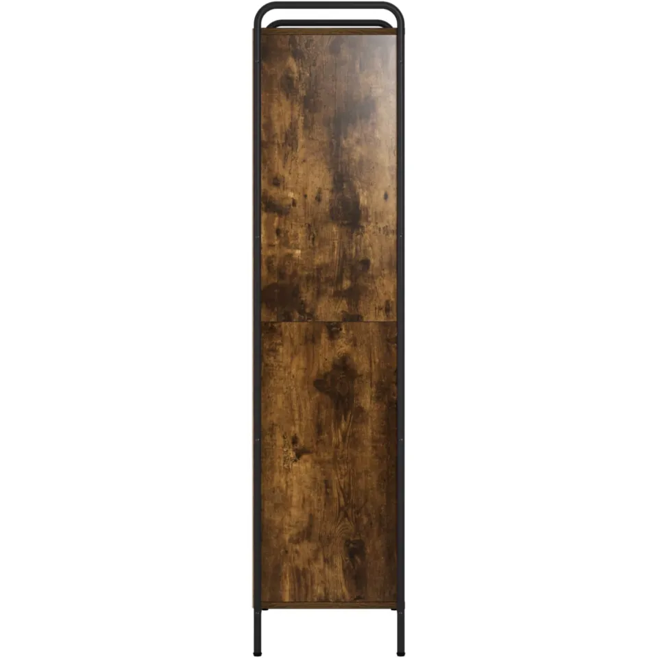 vidaXL Boekenkast 55,5 x 33 x 174 cm Bewerkt hout Gerookt eiken, foto 4