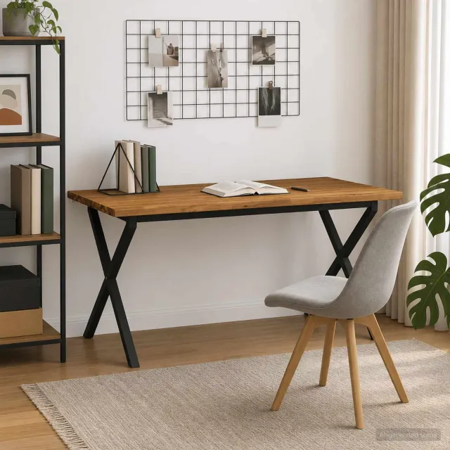 vidaXL Live Edge Eettafel 160 x 90 x 75 cm Massief Acaciahout Naturel Bruin