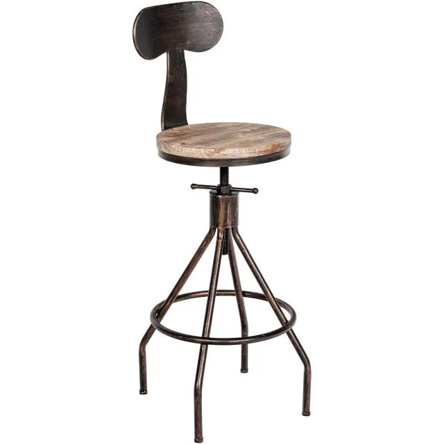 Luxe Comfort Torino 0227 barkruk - brons bronzen