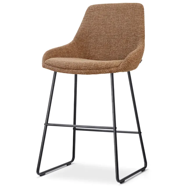 Nolon Nino-Isa barkruk bruin blend - zwart onderstel - 65 cm