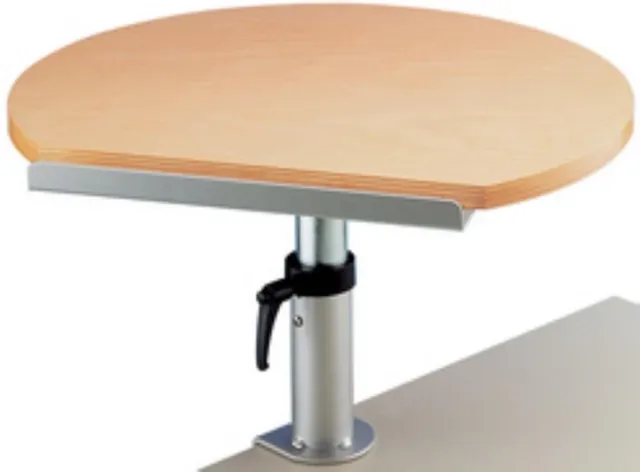 Maul Tafel - tafelklem- beuken look - metaal - 1 stuk - 57.5 x 60 x 50 cm bruin|zilver|zwart
