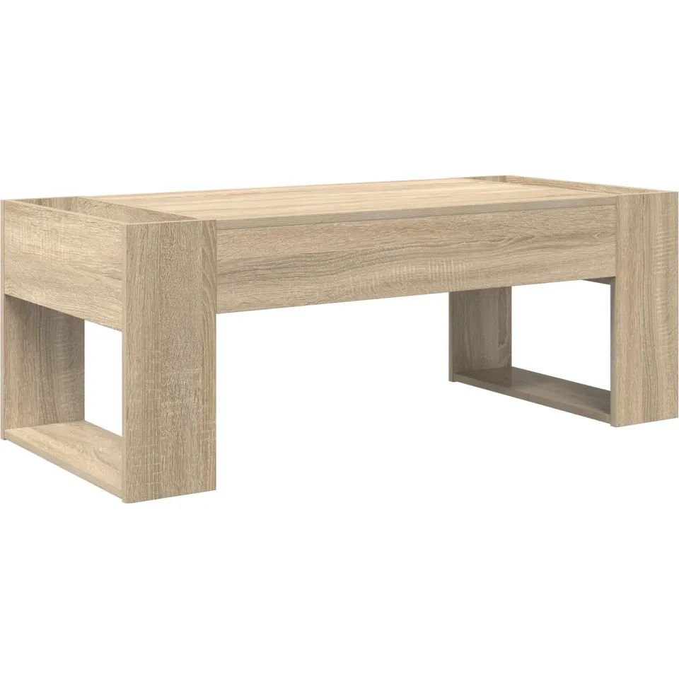 vidaXL Salontafel Sonoma Eiken 110 x 50 x 41 cm Bewerkt hout, foto 3