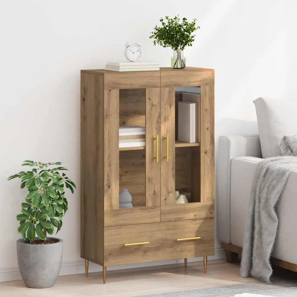 vidaXL Highboard Artisan Eiken 69,5 x 31 x 115 cm, foto 4
