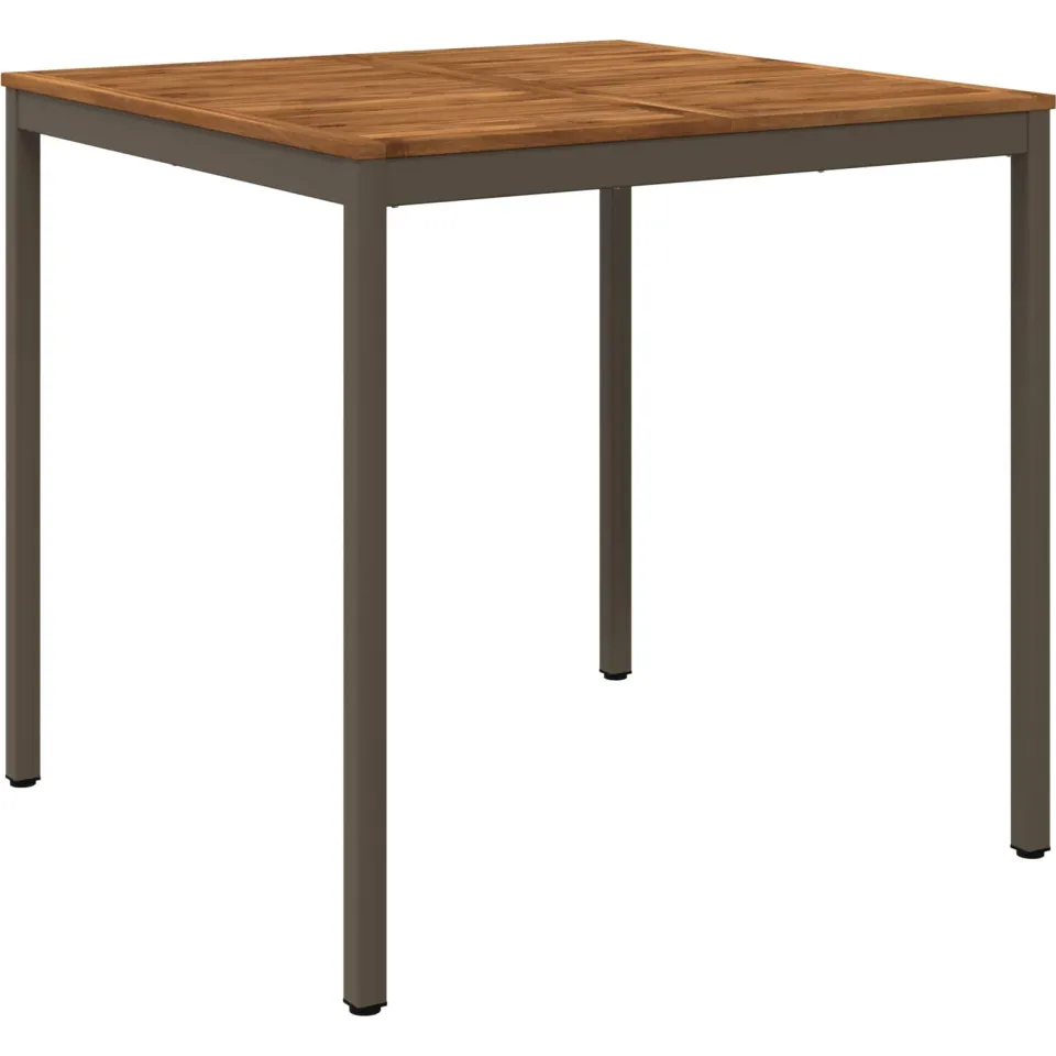 vidaXL Tuinbar Tafel NAARDEN Natuurlijk en Koffie 110 x 108,5 x 105 cm bruin, foto 3