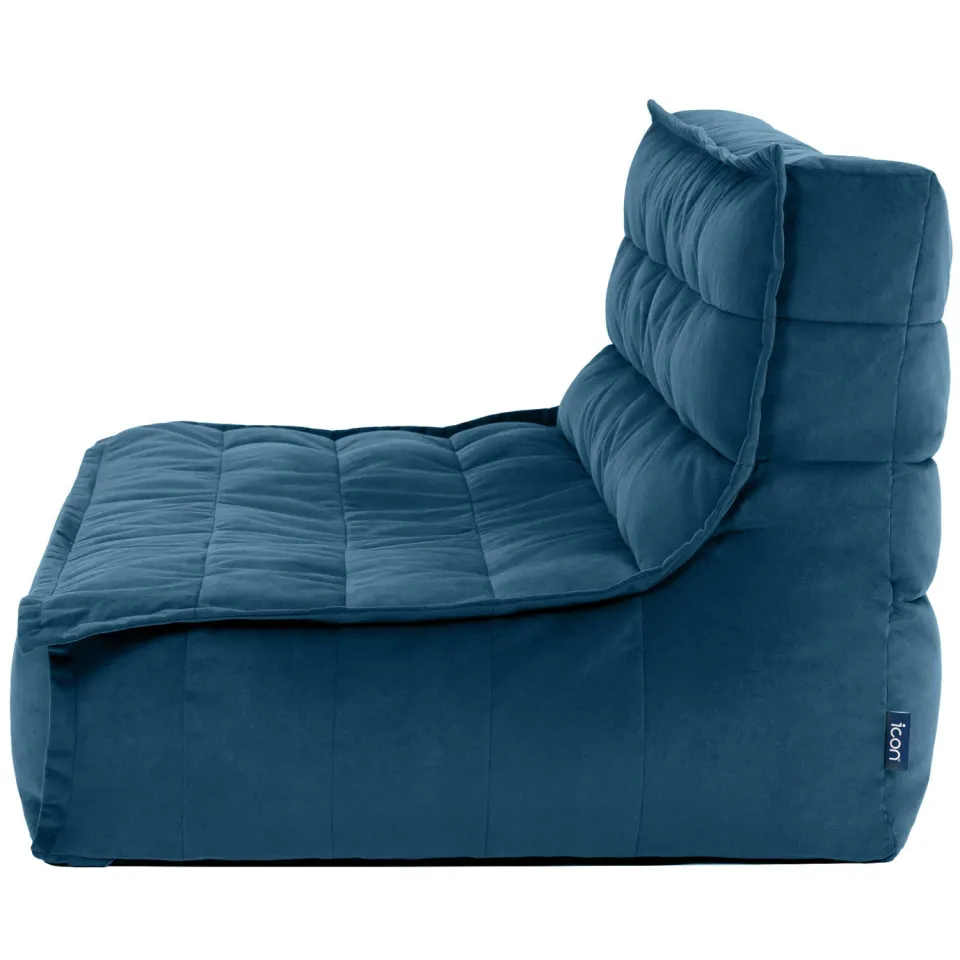 icon Zitzakligstoel Kota - Fluwelen XL Zitzak - Marineblauw, foto 5