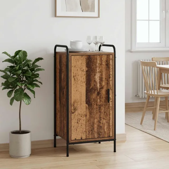 vidaXL Dressoir Oud hout 97 x 33 x 81 cm Bewerkt hout Bruin