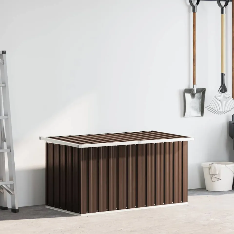 vidaXL Tuinbox Bruin 129x67x65 cm, foto 4