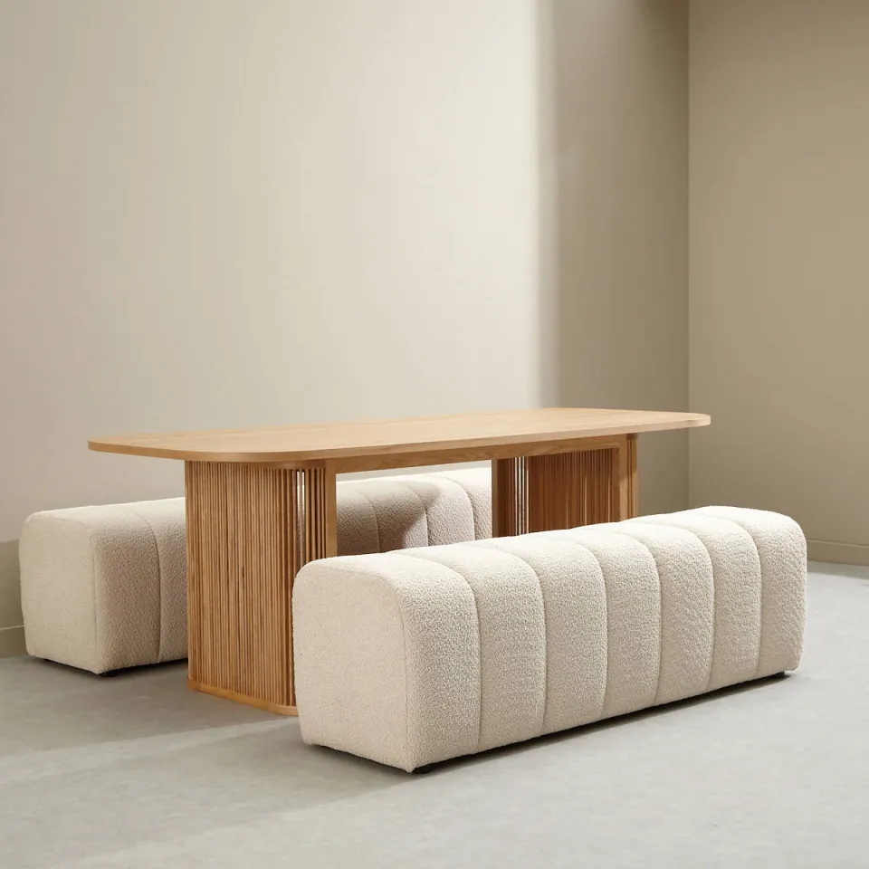 Studio LIVIT Kyo eetkamerbank ecru, foto 4