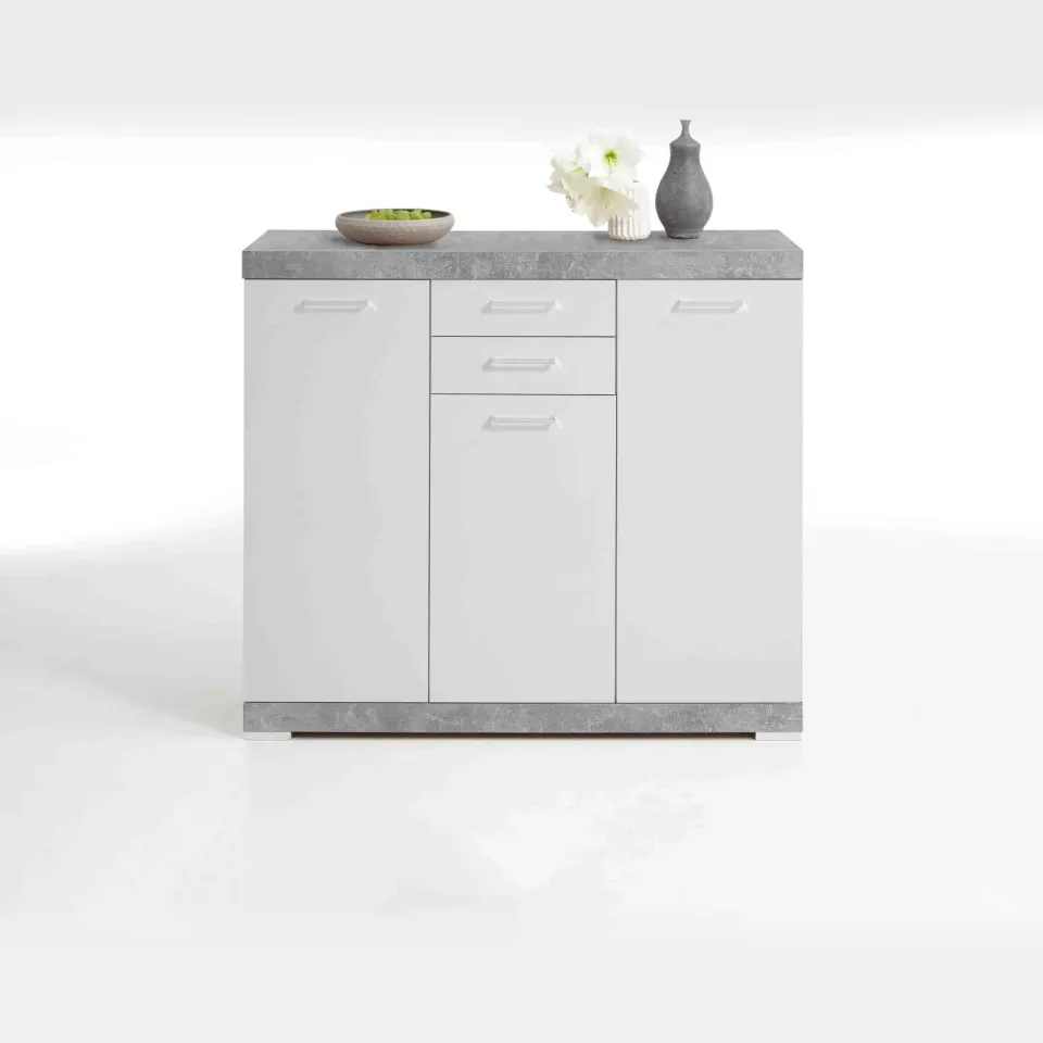 dressoir Hermes Beton wit, foto 2