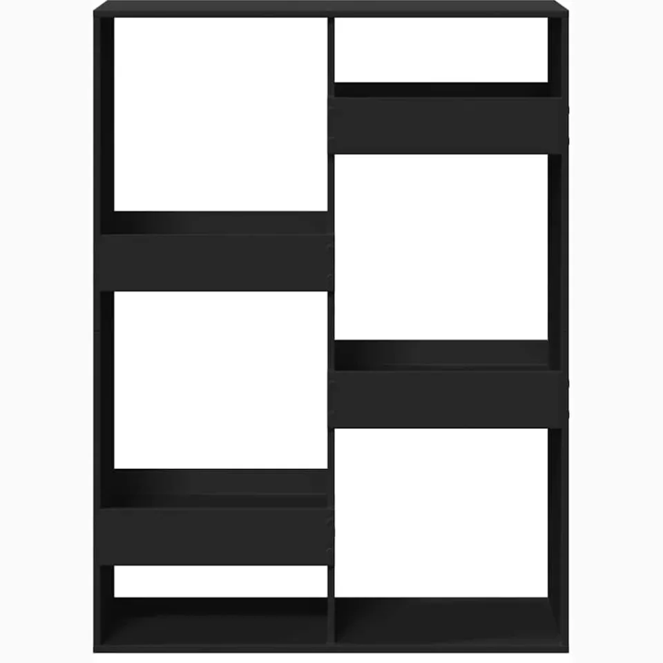 vidaXL Kamerscherm 100x33x135 cm bewerkt hout zwart