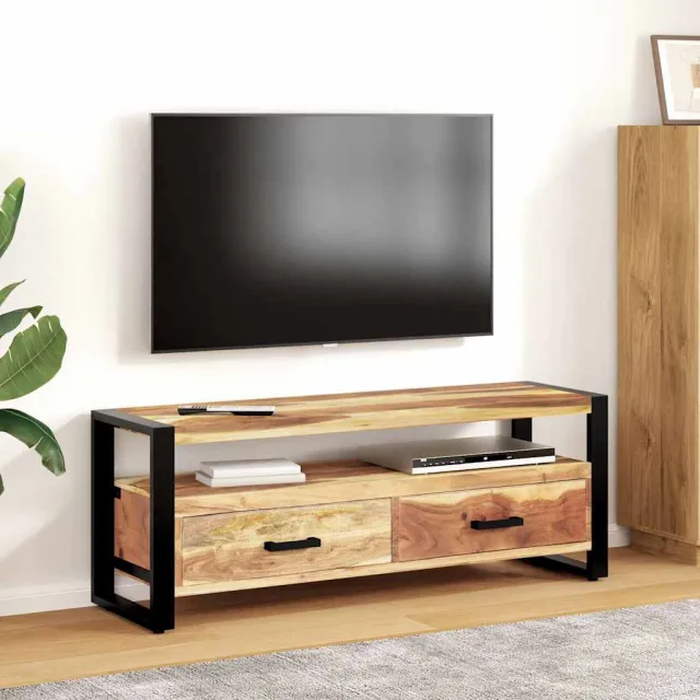 vidaXL Tv-meubel 120x35x45 cm hout met honingkleurige afwerking bruin, foto 2