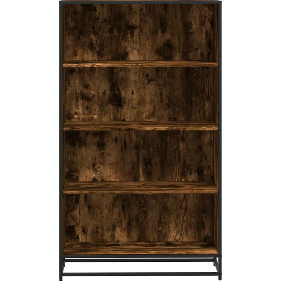 vidaXL Boekenkast 80,5x35x139 cm bewerkt hout gerookt eikenkleurig, foto 4