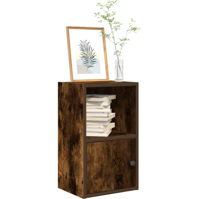 vidaXL Boekenkast 31x24x52 cm bewerkt hout gerookt eikenkleurig Bruin
