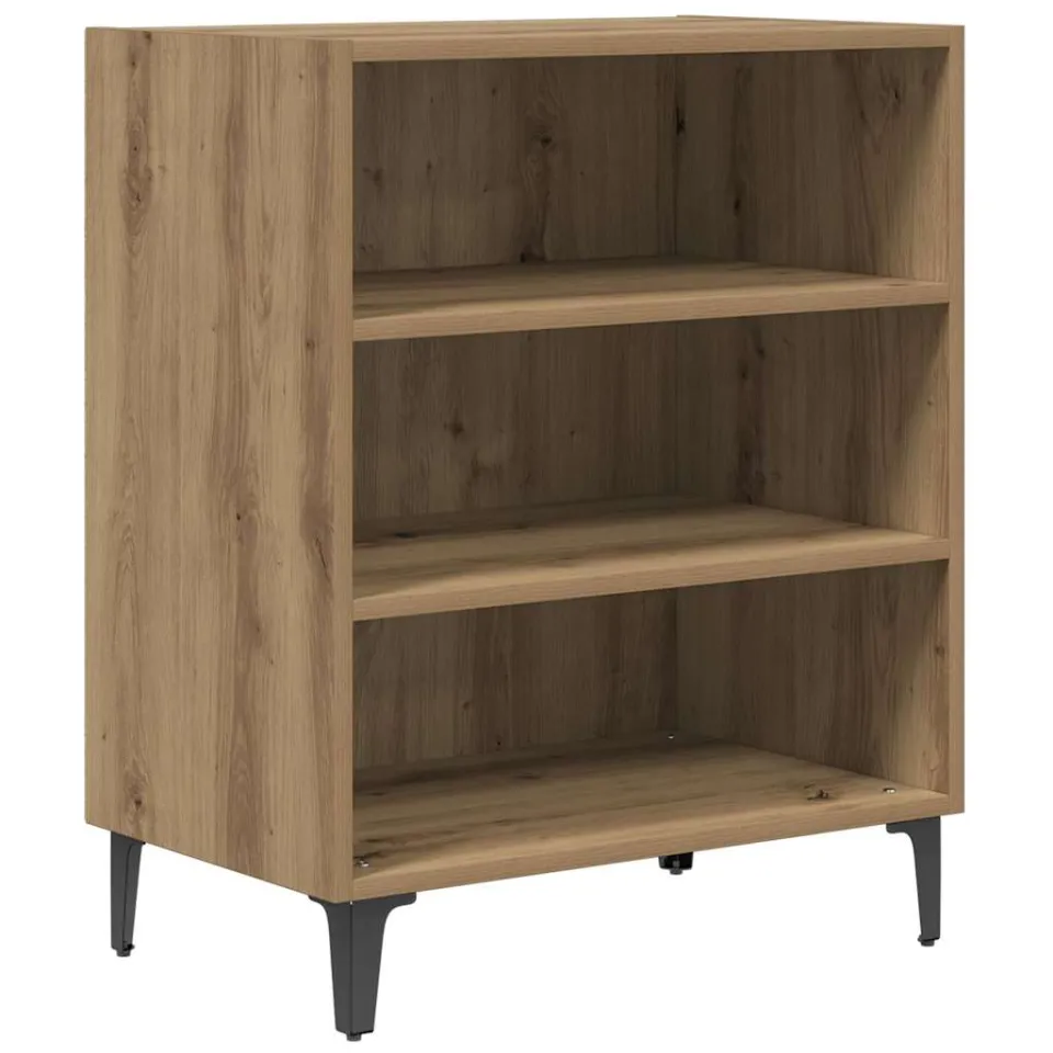 vidaXL Dressoir 57x35x70 cm bewerkt hout artisanaal eikenkleurig, foto 3