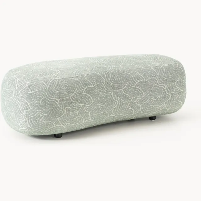 Westwing Collection XL voetenbank Alba Groen