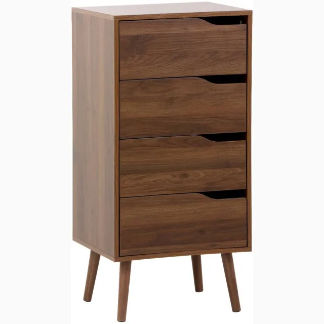 sweeek Ladekast met 4 lades houtdecor 48cm - nepal Walnoot