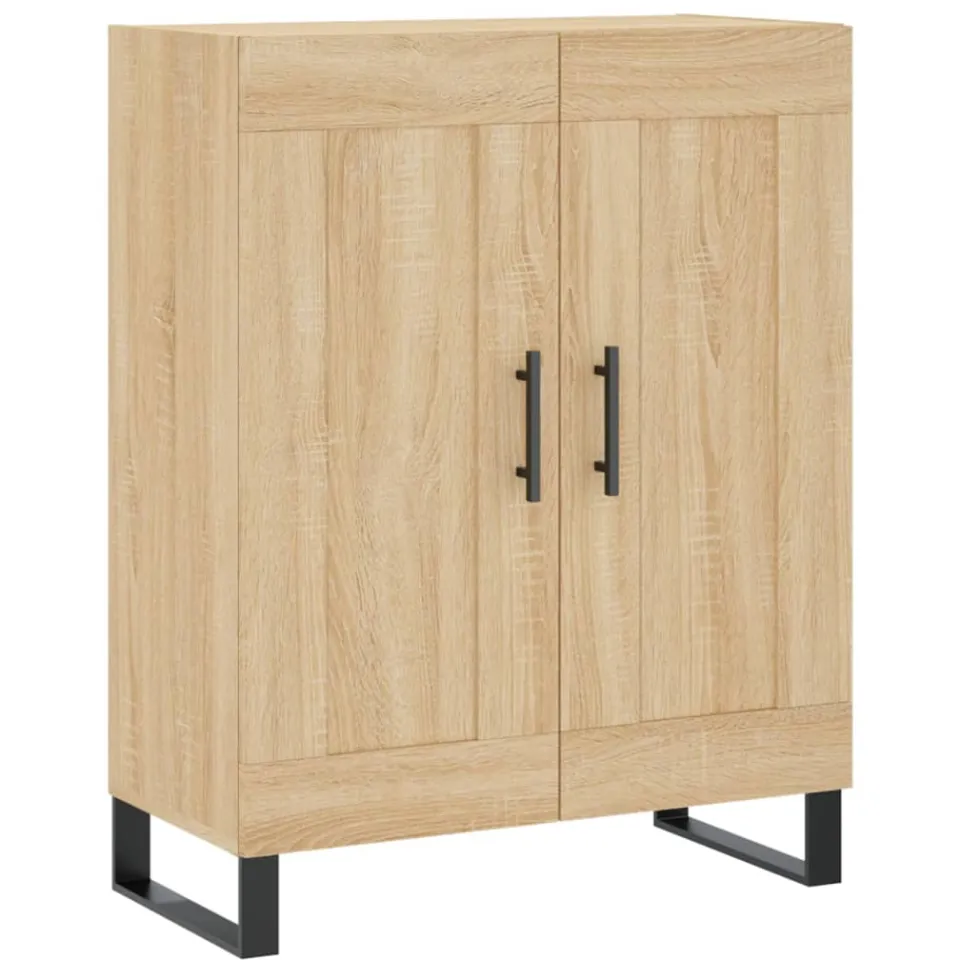 vidaXL Dressoir 69,5x34x90 cm bewerkt hout sonoma eikenkleurig, foto 3