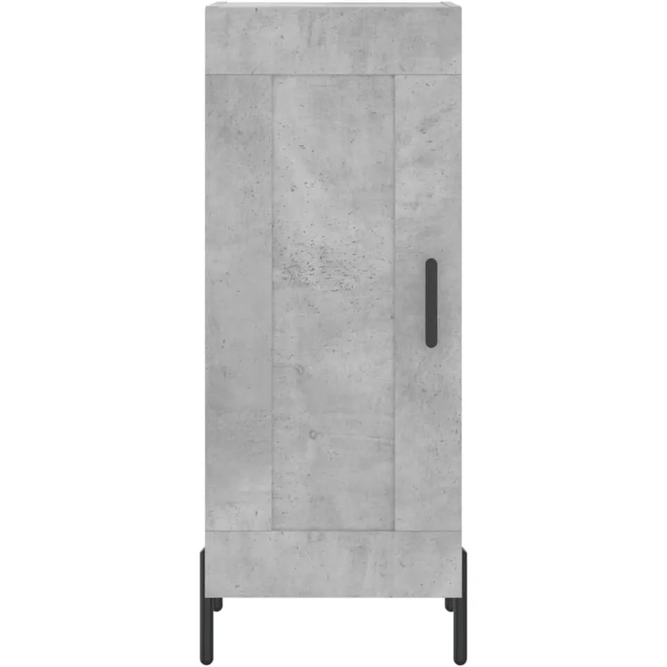 vidaXL Dressoir 34,5x34x90 cm bewerkt hout betongrijs grijs