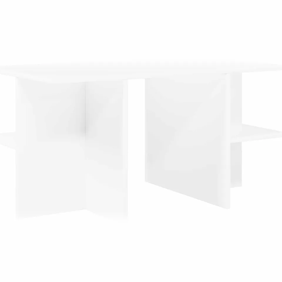 vidaXL Salontafel Wit 87 x 50 x 45 cm Geconstrueerd hout, foto 4