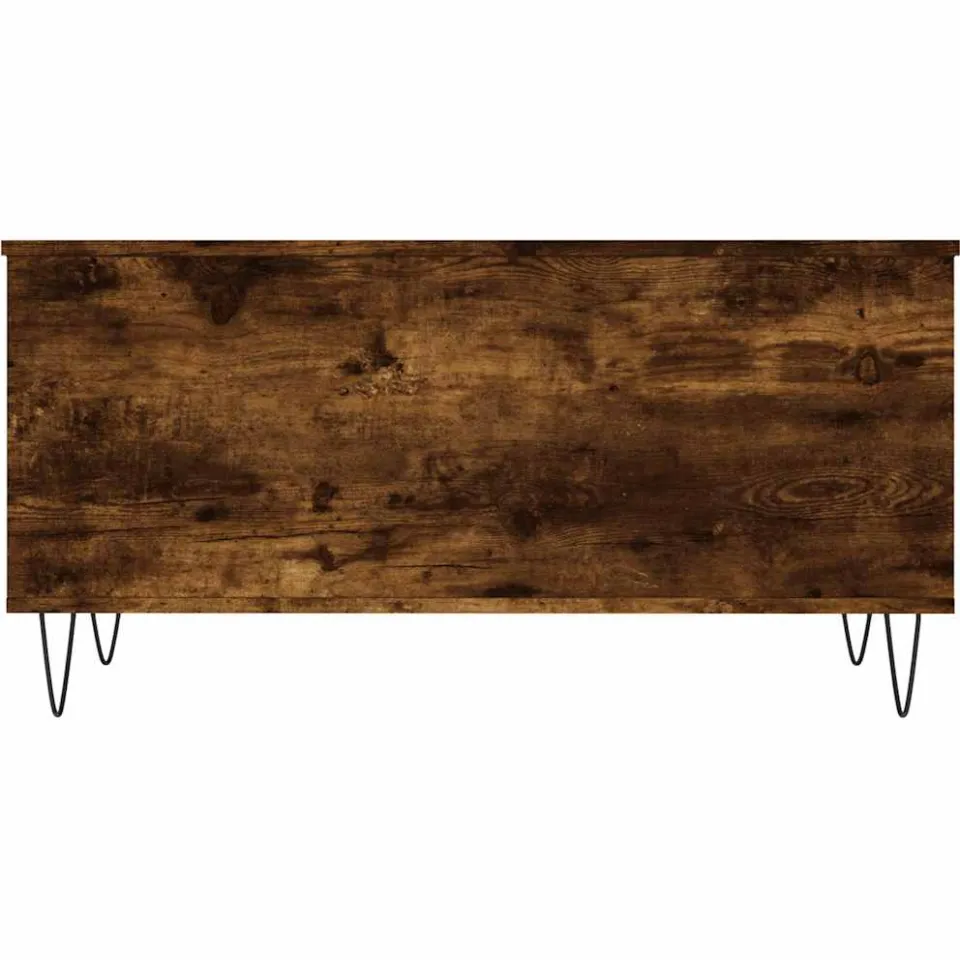 vidaXL Salontafel 90x44,5x45 cm bewerkt hout gerookt eikenkleurig, foto 4