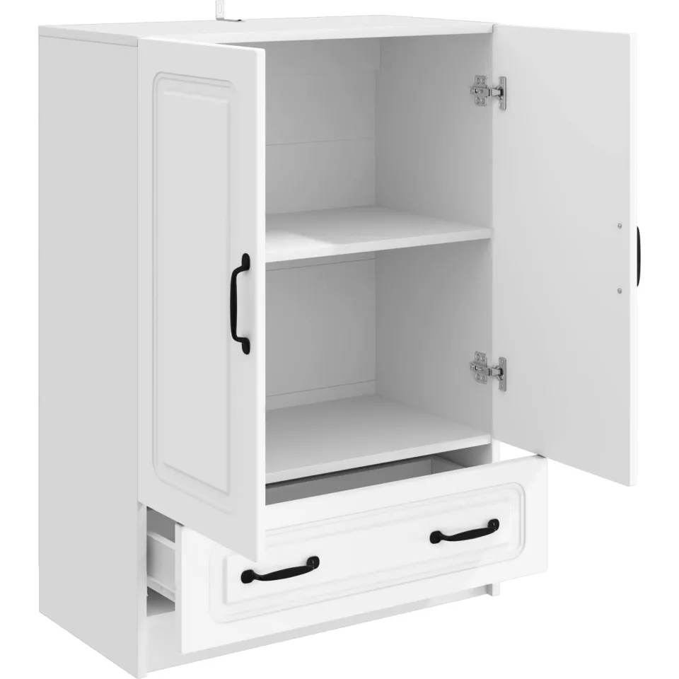 vidaXL Dressoir Wit 66 x 34,5 x 92 cm Bewerkt hout, foto 4