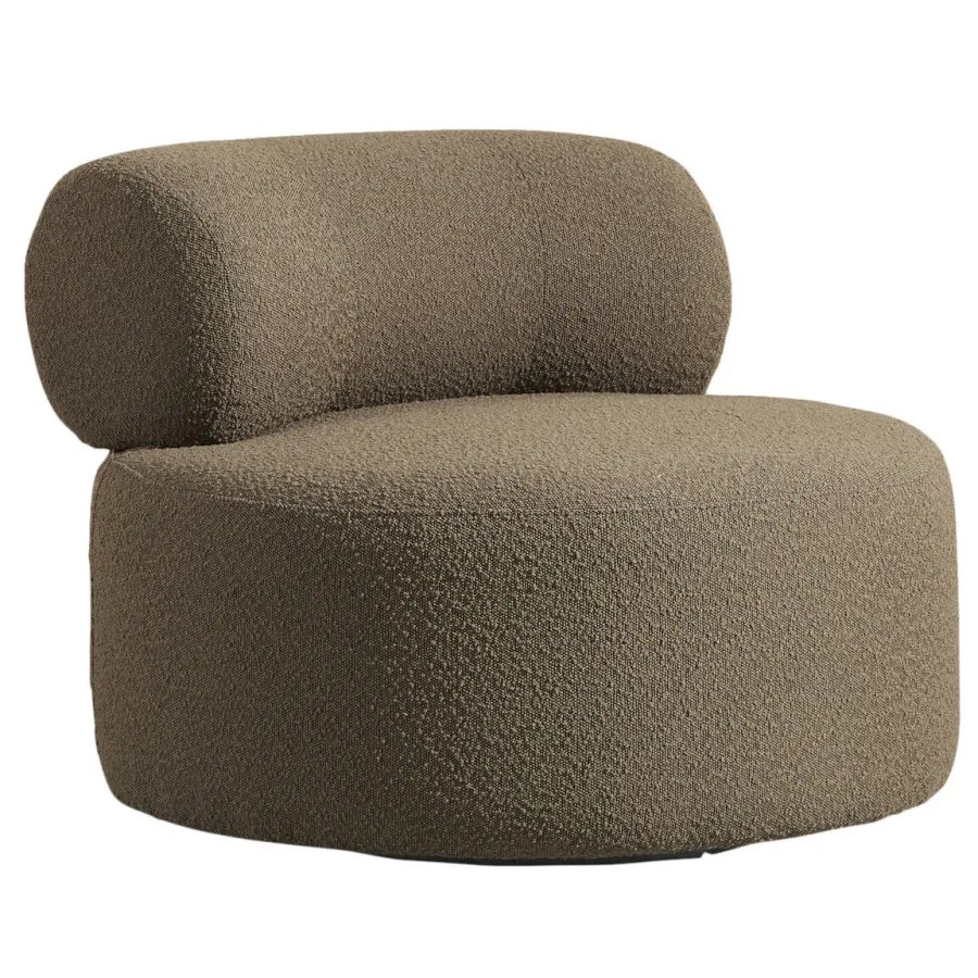 NOUS Living fauteuil Rosa bruin, foto 3