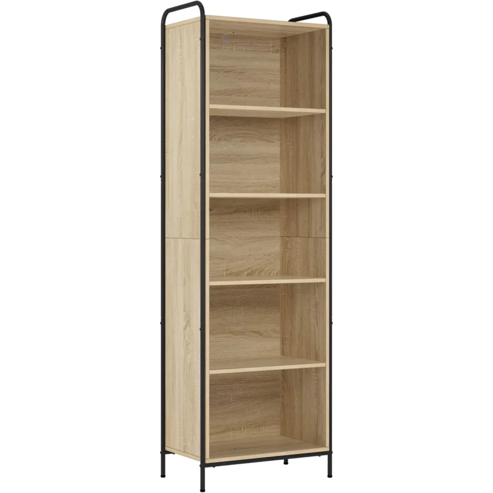 vidaXL Boekenkast 55,5 x 33 x 174 cm Bewerkt hout Sonoma Eiken, foto 3