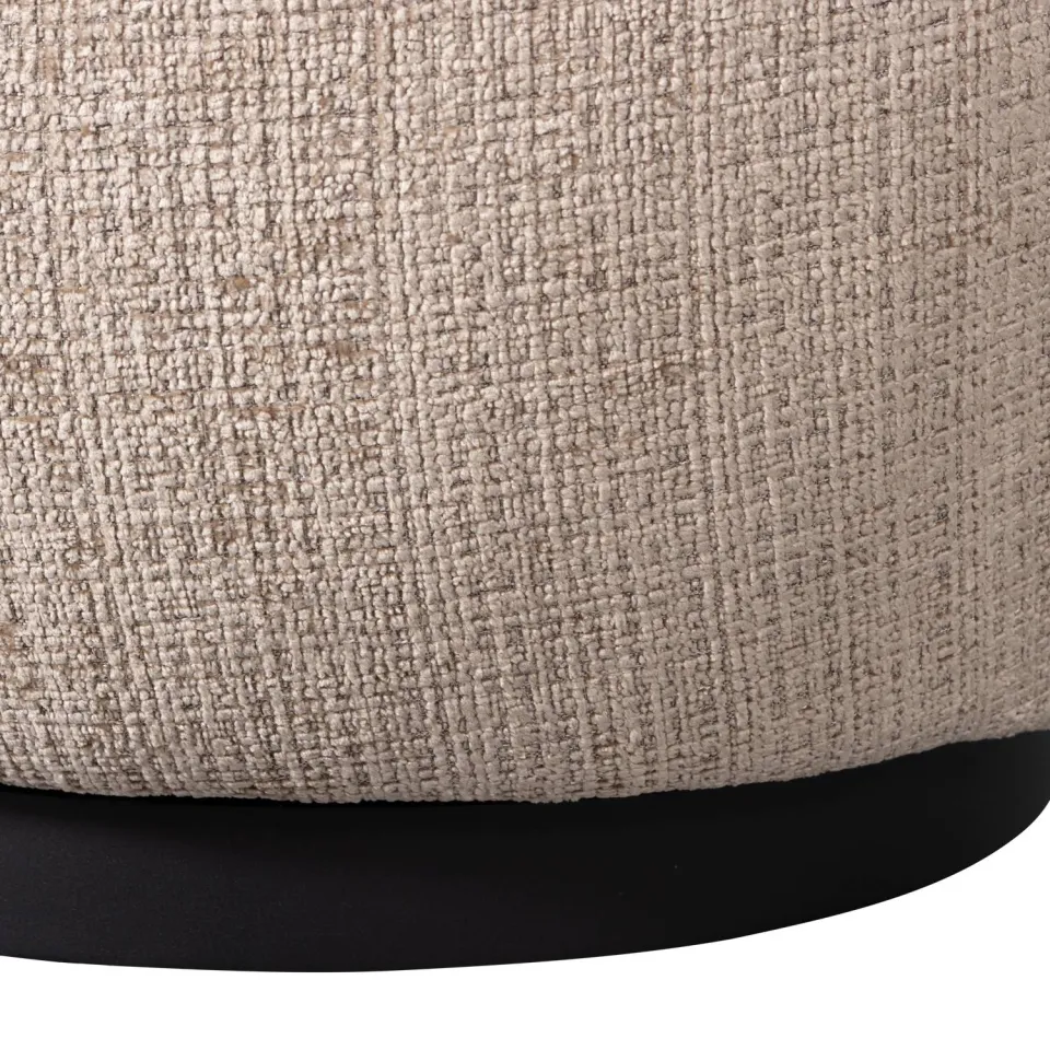 WOOOD Woolly Draaifauteuil - Chenille - Zand - 71x84x88, foto 5