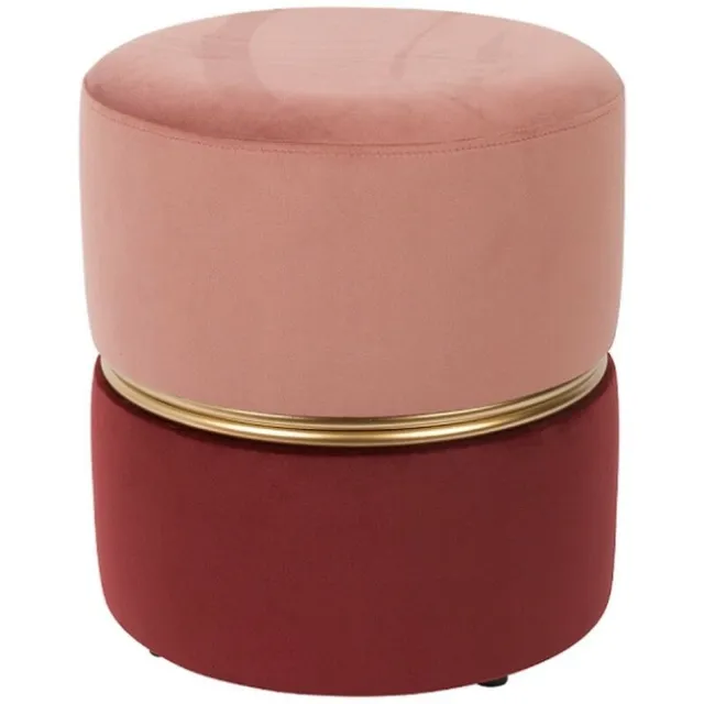 Puur Aneby poef/krukje roze