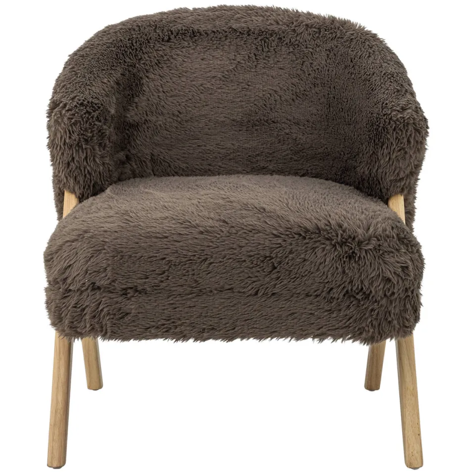 Bloomingville fauteuil Camino donkerbruin, foto 2
