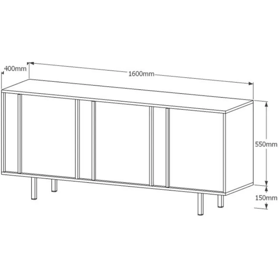 NOUS Living dressoir Kale beige, foto 3