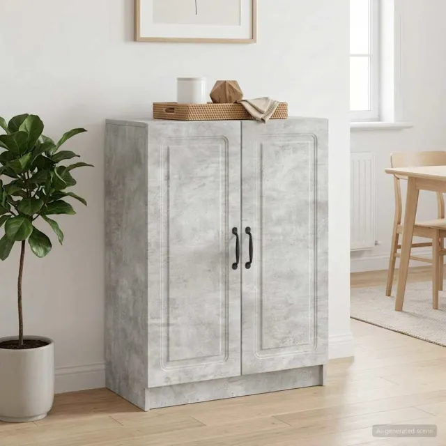 vidaXL Dressoir Betongrijs 66 x 34,5 x 87 cm Bewerkt hout grijs, foto 2