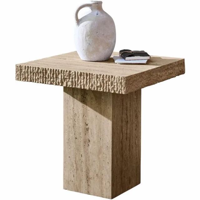 Loberon Bijzettafel Gainsbury beige