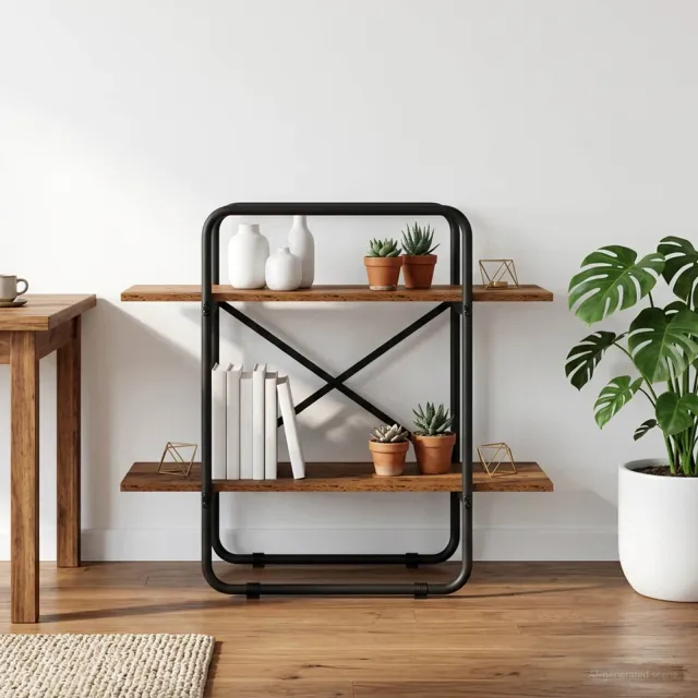 vidaXL Boekenrek 2-laags 60 x 35 x 70 cm PB Eikenhout Bruin