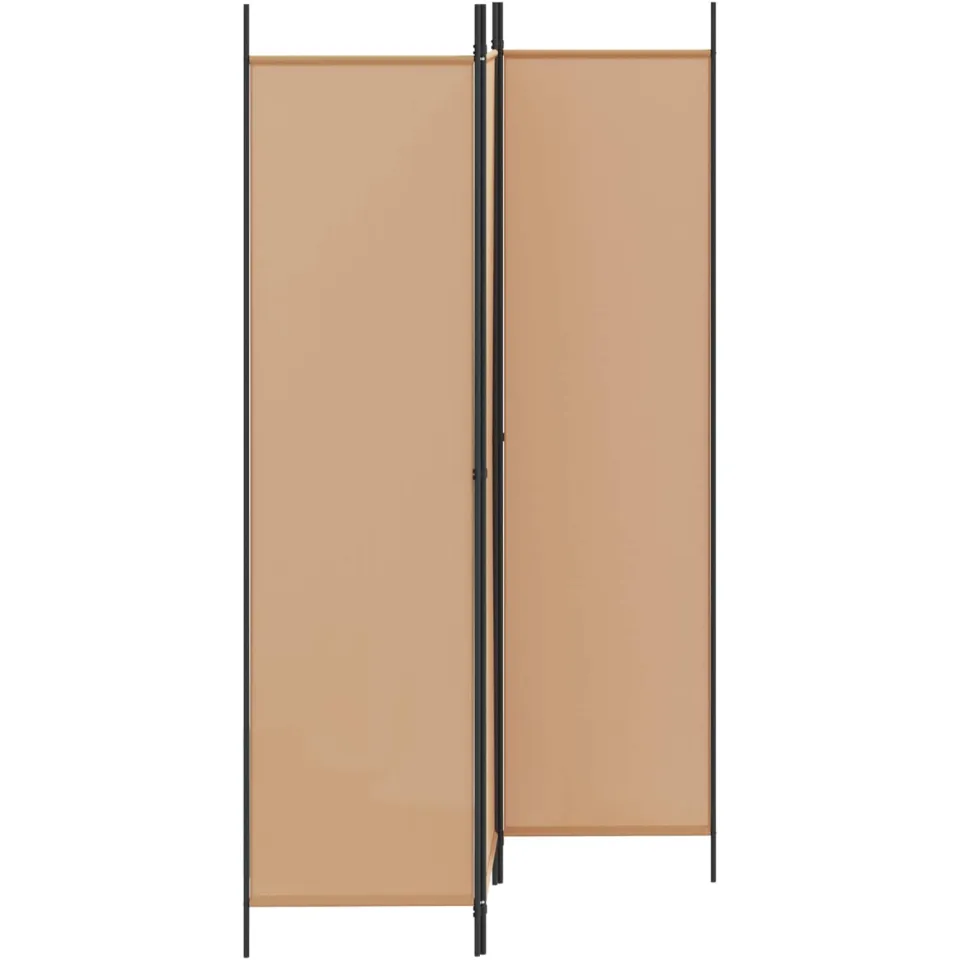 vidaXL 3-Panel Room Divider Beige 150 x 200 cm Stof, foto 3