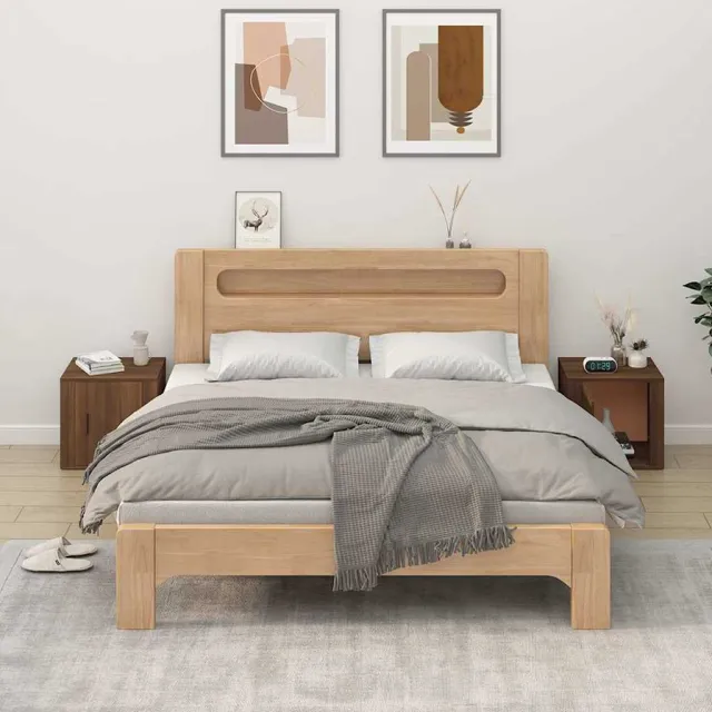 vidaXL Nachtkastjes 2 st 50x39x47 cm bruin eikenkleur