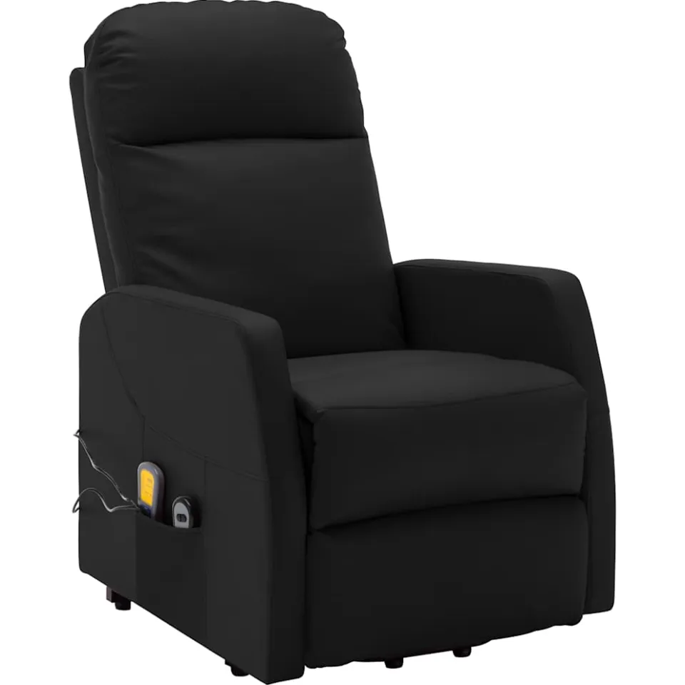 vidaXL Sta-op-massagestoel kunstleer zwart, foto 2