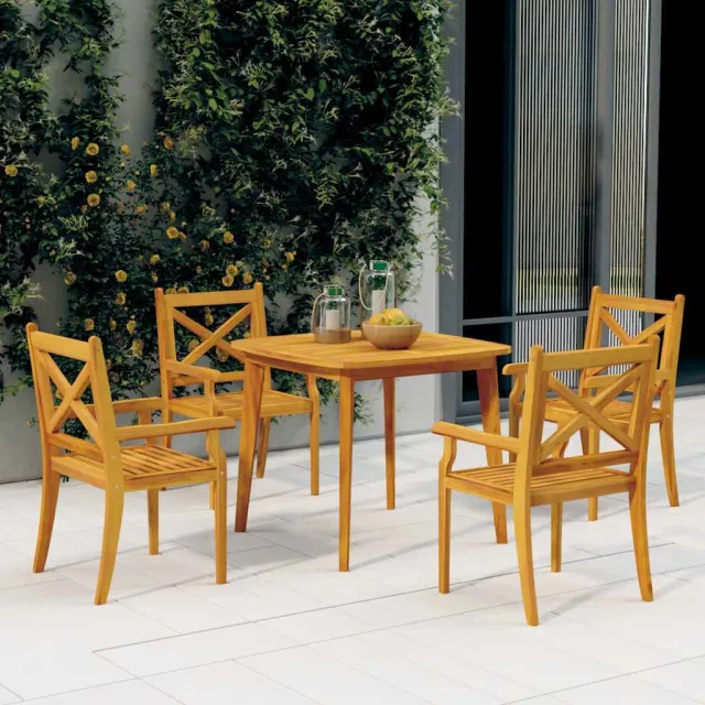 vidaXL 5-delige Tuinset massief acaciahout bruin, foto 2