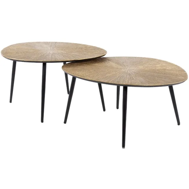 AnLi Style Salontafel Ray organisch set/2 Brons