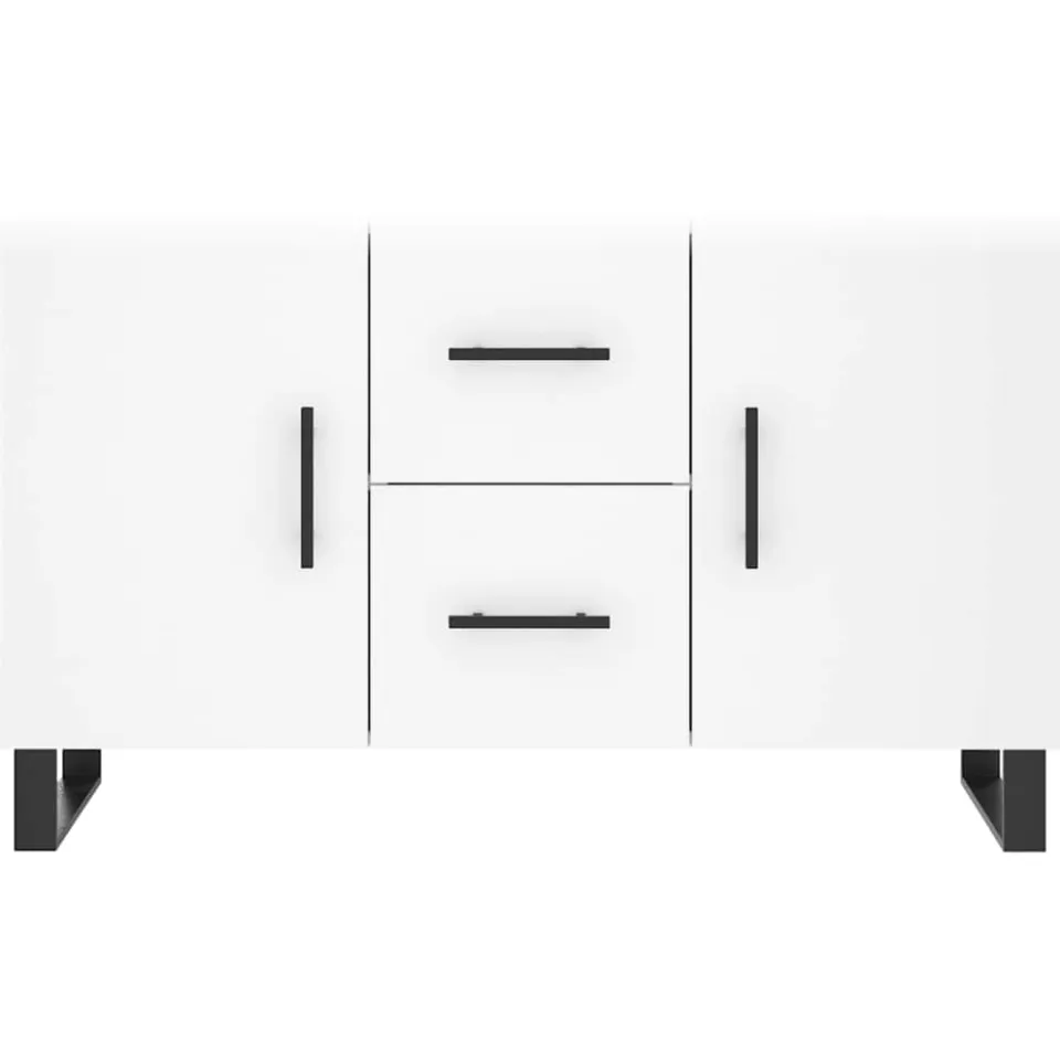 vidaXL Dressoir 100x36x60 cm bewerkt hout wit, foto 4