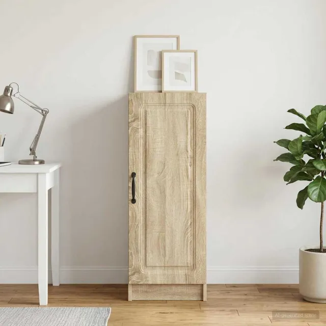 vidaXL Dressoir Sonoma Eiken 33 x 34,5 x 87 cm Bewerkt hout, foto 2