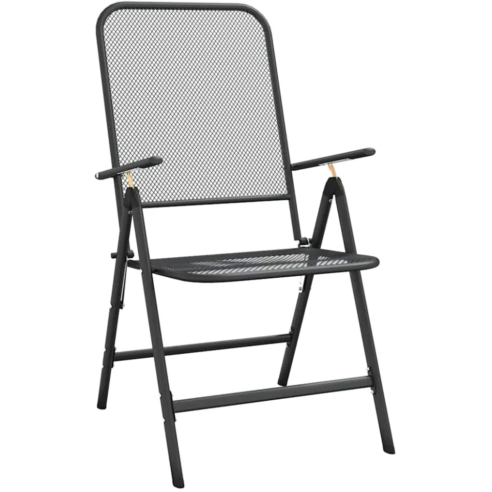 vidaXL 3-delige Tuinset metaal gaas antracietkleurig, foto 4
