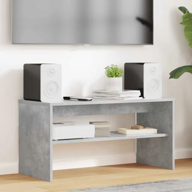 vidaXL TV-kast 80 x 35 x 40 cm Beton Grijs Bewerkt hout, foto 2