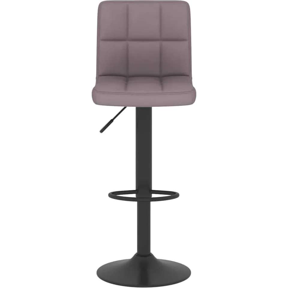 vidaXL Barkruk stof taupe